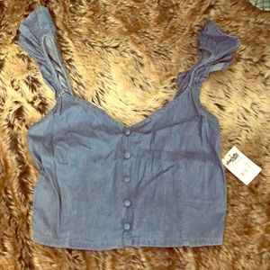 Denim crop top